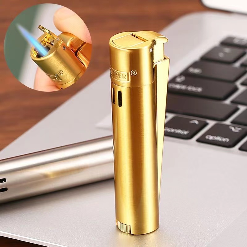 Men Accessories Gift Box - Clipper Metal bütan gaz çakmak rüzgar