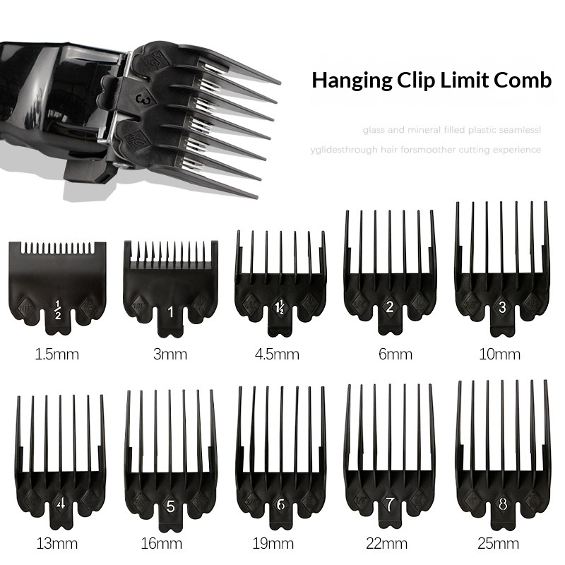 Men Accessories Combo Set - 8 farklı boyutta erkek saç kesme