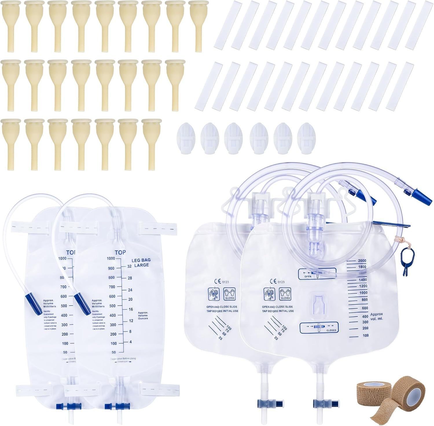 Men Accessories Combo Set - 34 parçalı erkek dış kondom tüp