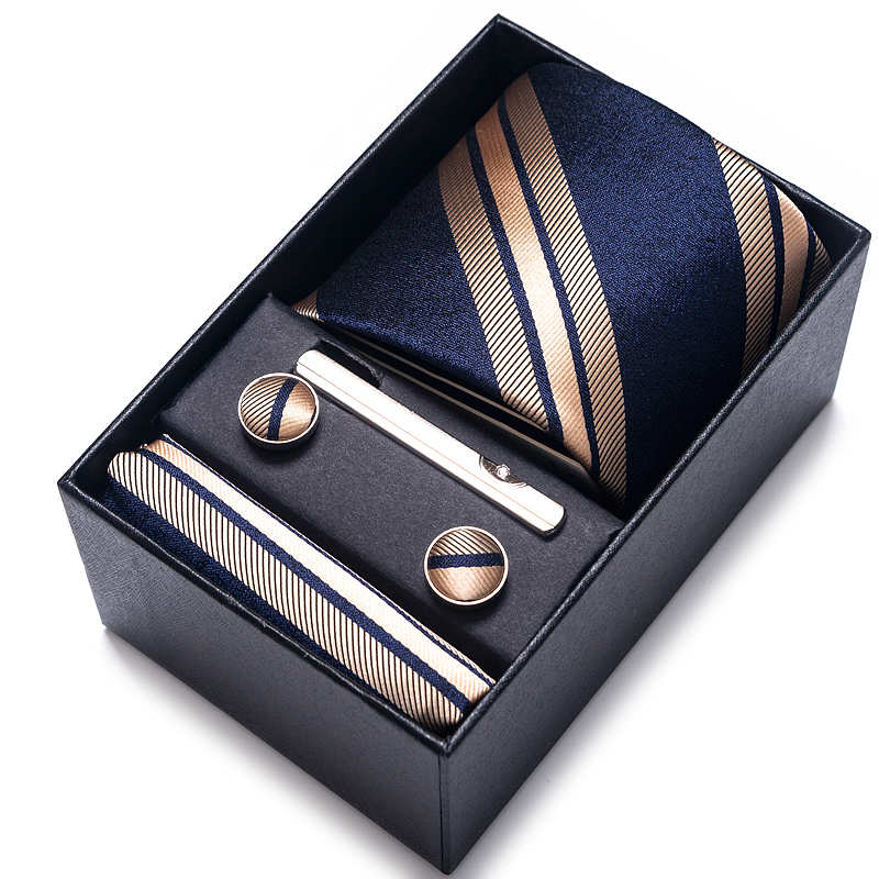 Men'S Accessories Gift Set Branded - 100% ipek marka kravat mendil kol