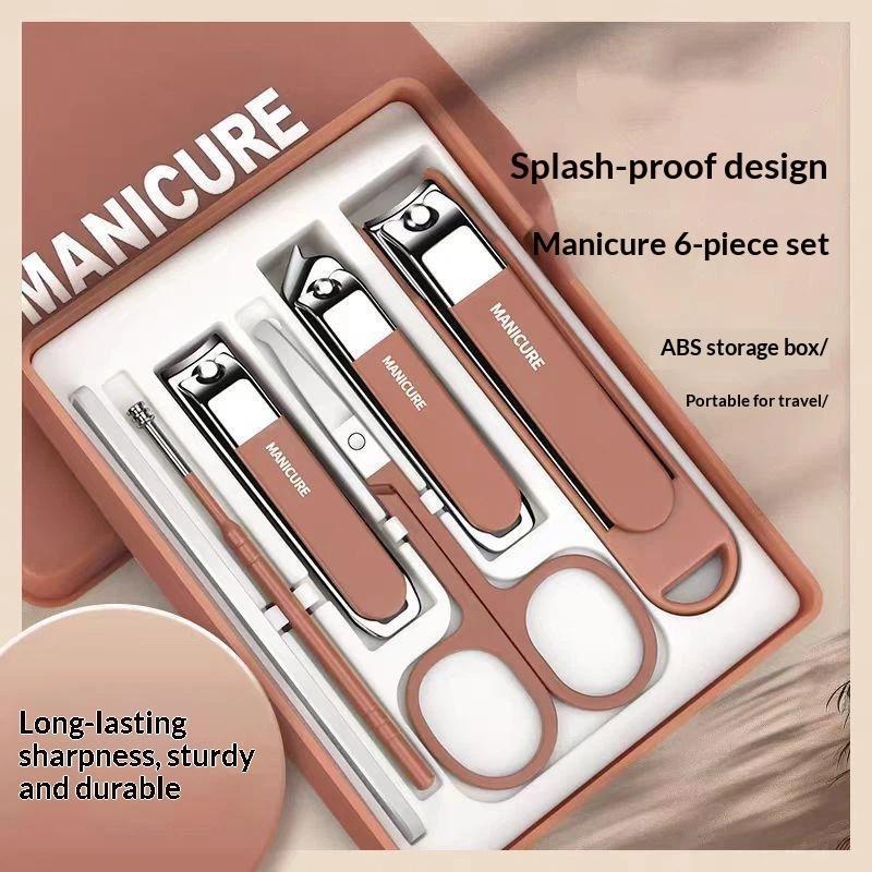 Men Accessories Combo Set - Tırnak Makası Seti Anti-Splash Paslanmaz Çelik