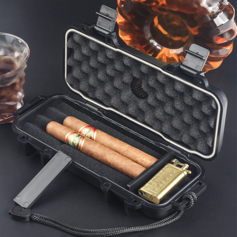 Men Accessories Gift Box - Taşınabilir Puro Nemlendirici, Nemlendirici İçeren Su