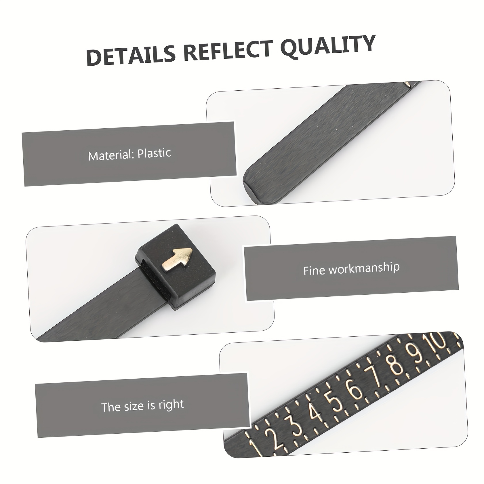 1 adet Yüzük Ölçer, Resmi İngi - Men Accessories Hk incelemesi ve fiyatı